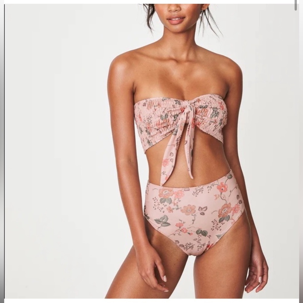 Rowie the Label Holiday Bandeau and Brief
Blush Meadow Floral Bikini Set